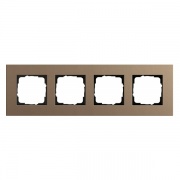Рамка 4-ая Gira Esprit Linoleum-Multiplex Светло-коричневый