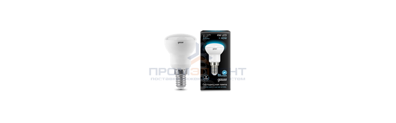 Лампа Gauss LED Reflector R39 E14 4W 4100K 1/10/50