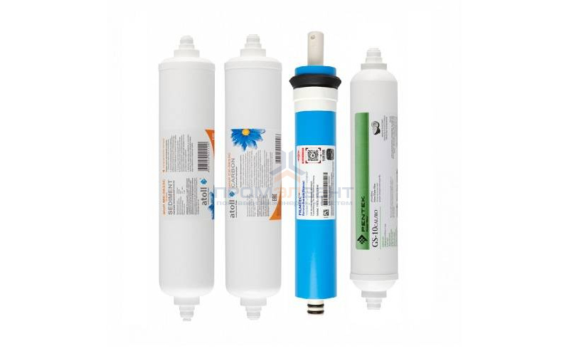 Комплект сменных картриджей Atoll №107m STD (для системы обратного осмоса A-450m STD Compact)