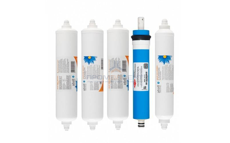 Комплект сменных картриджей Atoll №104 STD (для системы обратного осмоса A-575 box)