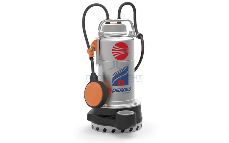 Насос дренажный Pedrollo D 20-N - 0,75 кВт (3x400 В, Qmax 250 л/мин, Hmax 19 м, кабель 5 м)