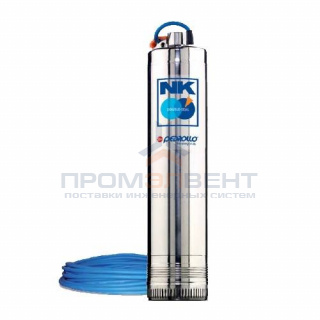 Насос колодезный Pedrollo NK 2/2-N (0,37 кВт, Qmax 80 л/мин, Hmax 32 м, 3x400В, без поплавка)
