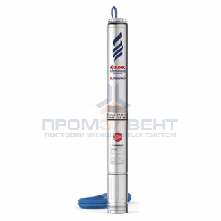 Насос скважинный Pedrollo 4BLOCKm 8/3 (0,55 кВт, Qmax 200 л/мин, Hmax 21 м, 1x230В, кабель 30м)