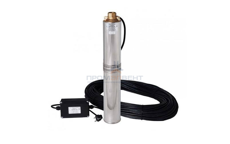 Насос скважинный Водолей БЦПЭ 1,6-32 У (1,95 кВт, Qmax 5,8 м³/ч, Hmax 59 м, кабель 32 м)