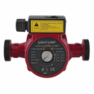 Насос циркуляционный UNIPUMP UPС 25-40 180 (0,06 кВт, Hmax 4 м, Qmax 58,3 л/мин, однофазный)