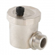 Воздухоотводчик автоматический угловой VALTEC VT.502.NA - 1/2" (НР, PN10, 110°C воздухоотвод сверху)