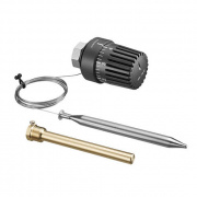 Головка термостатическая Oventrop Tri-D - M30x1.5 (70-100°C, с погружным датчиком 2 м., цвет черный)