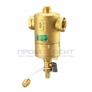 Грязеуловитель FAR 2205 - 1"1/4 (ВР/ВР, PN10, Tmax 110°C, со сливным краном и магнитными вставками)