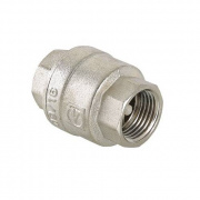 Клапан обратный VALTEC VT.161.N - 3/4" (ВР/ВР, PN40, Tmax 90°C, латунь никелированная)