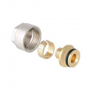 Соединение резьбозажимное VALTEC VT.4410.NE - 20x2.0 x 3/4"EK (для PEX и PERT труб)