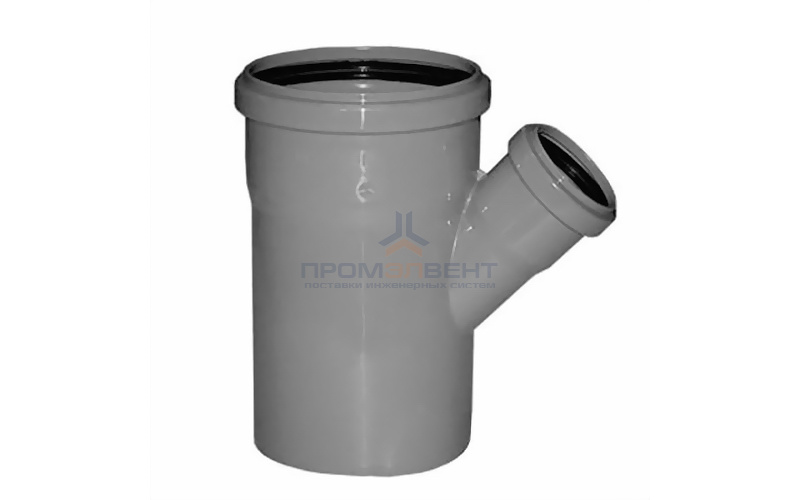 Тройник 67° редукционный для внутренней канализации Valsir - 40 x 32