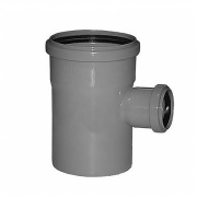 Тройник 87° редукционный для внутренней канализации Valsir - 50 x 40