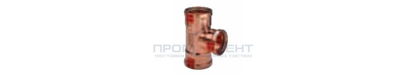 Тройник Viega d108х88,9х108 под пресс, Profipress XL c SC-Contur, медь