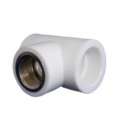 Тройник с переходом на внутреннюю резьбу KALDE - 25 x 1/2" (для полипропиленовых труб, белый)
