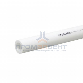 Труба полипропиленовая Fusitek SDR11 - 25x2.3 (PN10, Tmax 35°C, цвет белый, штанга 4м.)