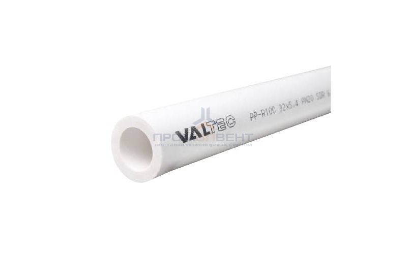 Труба полипропиленовая VALTEC PP-R100 - 50x8.3 (PN20, Tmax 70°C, штанга 4 м.)