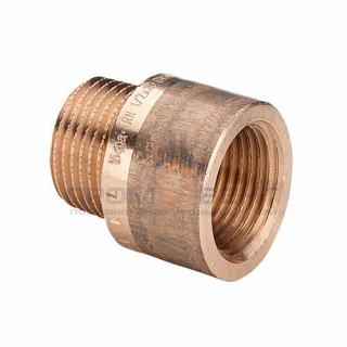 Удлинитель резьбовой Viega 3525 - 1/2" длина 150 мм (НР/ВР, бронза без покрытия)