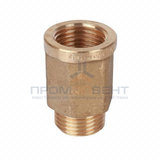 Удлинитель шестигранный STOUT - 1/2" x 1/2" (НР/ВР, латунь без покрытия)