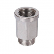 Удлинитель шестигранный STOUT - 1/2" x 1/2" (НР/ВР, латунь никелированная)