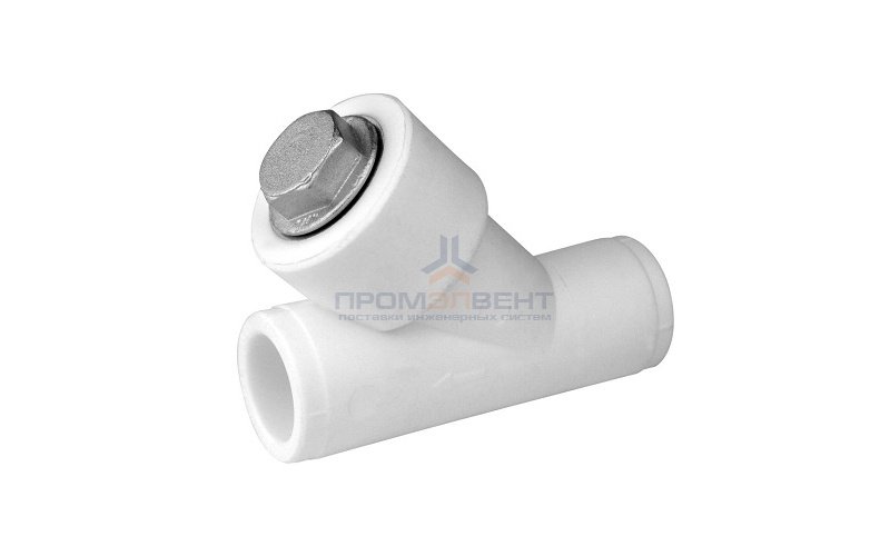 Фильтр грубой очистки KALDE - 20 (для полипропиленовых труб под пайку, цвет белый)