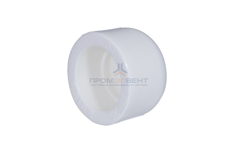 Заглушка KALDE - 75 (для полипропиленовых труб под пайку, цвет белый)