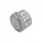 Заглушка латунная с наружной резьбой STOUT - 3/8" (никелированная)