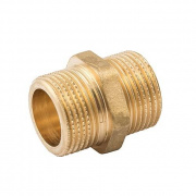 Ниппель ELSEN METALIT EBF15 - 3/8" (резьбовой, латунь без покрытия)
