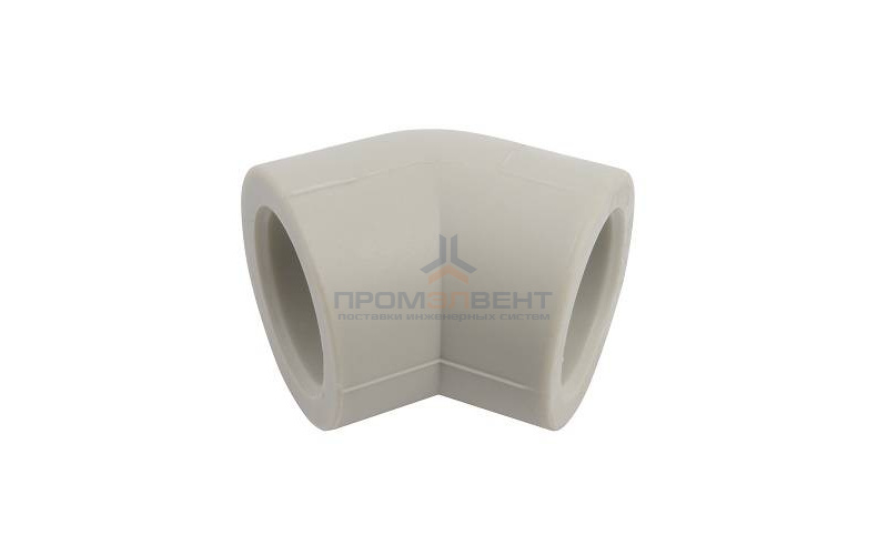 Отвод 45° FV-Plast - 40 (для полипропиленовых труб под пайку, цвет серый)