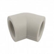 Отвод 45° FV-Plast - 40 (для полипропиленовых труб под пайку, цвет серый)