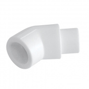 Отвод 45° KALDE - 25 (под пайку внутренняя/наружная для полипропиленовых труб, цвет белый)
