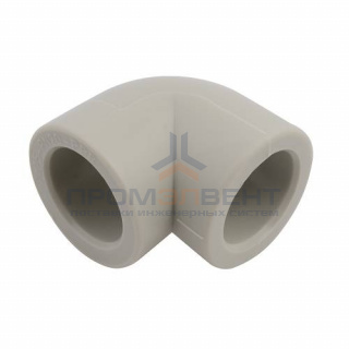 Отвод 90° FV-Plast - 40 (для полипропиленовых труб под пайку, цвет серый)