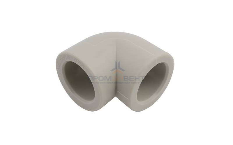 Отвод 90° FV-Plast - 63 (для полипропиленовых труб под пайку, цвет серый)