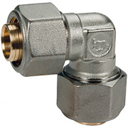 Отвод 90° Giacomini R561AM - 20x2.0 (для труб GIACOTHERM, GIACOFLEX и многослойных, хромированный)