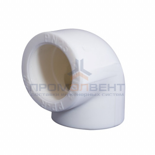 Отвод 90° KALDE - 90 (для полипропиленовых труб под пайку, цвет белый)