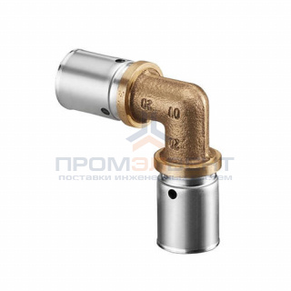 Отвод 90° Oventrop Cofit P - 26x3.0 (прессовой, бронза)