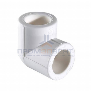 Отвод 90° VALTEC VTp.751 - 20 (для полипропиленовых труб под пайку, цвет белый)