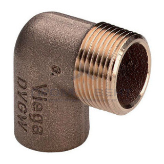 Отвод 90° Viega R4 94092G - 22 x 1" (под пайку, для медных труб)