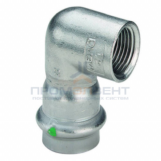 Отвод 90° Viega Sanpress Inox 2314.2 - 42 x 1"1/2 (нержавеющая сталь)