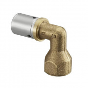 Переход на внутреннюю резьбу угловой Oventrop Cofit P - 20x2.5 x 3/4" (прессовой, бронза)