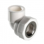 Переход на внутреннюю резьбу угловой VALTEC VTp.752 - 25 x 1/2" (для полипропиленовых труб, белый)