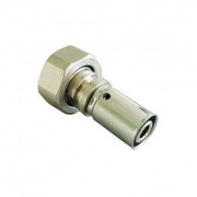 Переход на накидную гайку Oventrop Cofit P - 16x2.0 x 3/4" (прессовой, бронза никелированная)