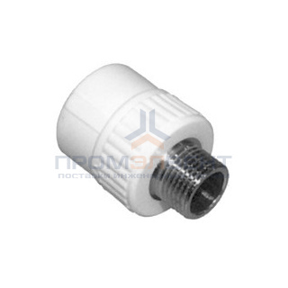 Переход на наружную резьбу KALDE - 32 x 3/4" (для полипропиленовых труб, цвет белый)