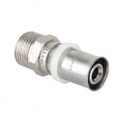 Переход на наружную резьбу VALTEC VTm.201 - 20 x 1/2" (прессовой, для металлопластиковых труб)