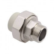 Переход на наружную резьбу разъемный FV-Plast - 40 x 1"1/4 (для полипропиленовых труб, цвет серый)