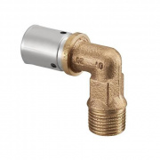 Переход на наружную резьбу угловой Oventrop Cofit P - 32x3.0 x 1" (прессовой, бронза)