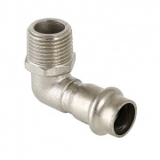 Переход на наружную резьбу угловой VALTEC VTi.953 - 28 x 3/4" (прессовой, для труб из нерж.стали)