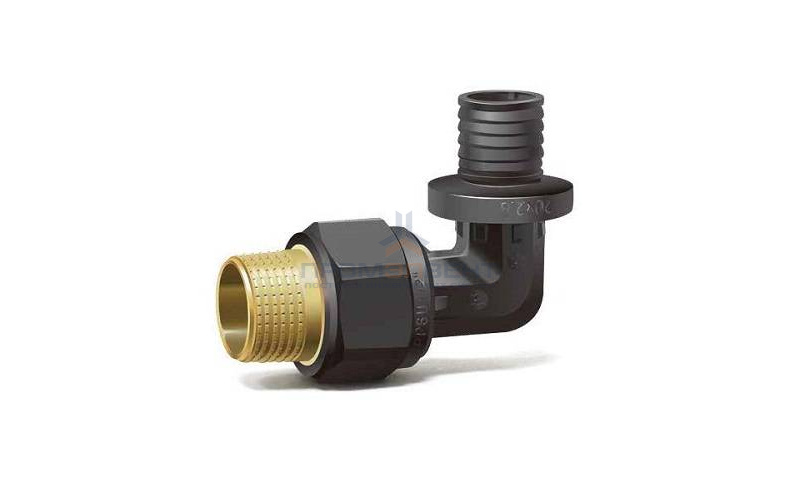 Переход на наружную резьбу угловой Varmega Slide-fit - 16 x 1/2