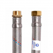 Подводка для воды гибкая Industrias Mateu FILBOR (Гайка/Штуцер) - 1" (длина 800 мм)