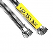 Подводка для газа гибкая сильфонная AYVAZ (Гайка/Гайка) - 3/4" (длина 500 мм)