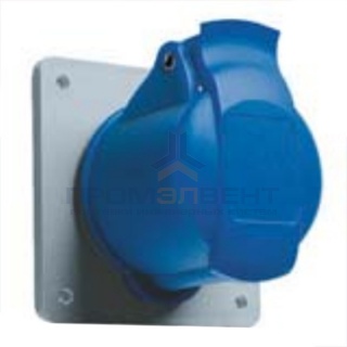 Розетка встраиваемая прямая ABB 216 RU6 IP44 16A 2P+E